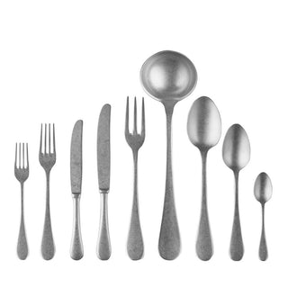 Mepra Michelangelo Vintage 75-piece flatware set pewter Mepra Pewter - Buy now on ShopDecor - Discover the best products by MEPRA design